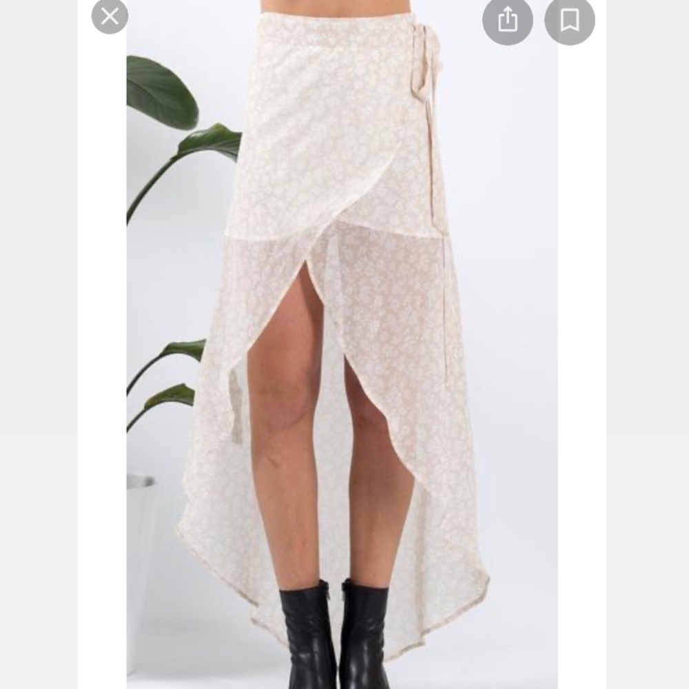 floral wrap skirt